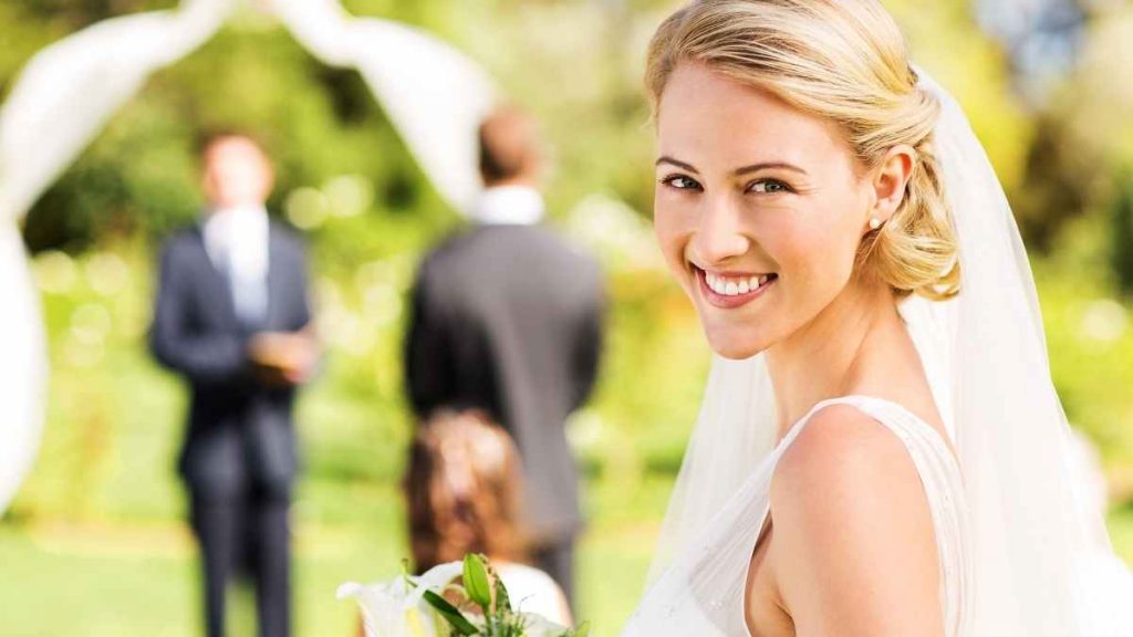 Woman getting married with her smile makeover from Gosford Family Dentist